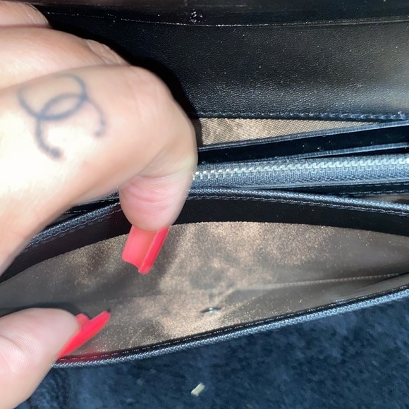 ❌SOLD❌ NWOT Ladies Black Leather PRADA Card Holder, Zipper Wallet - Picture 6 of 9